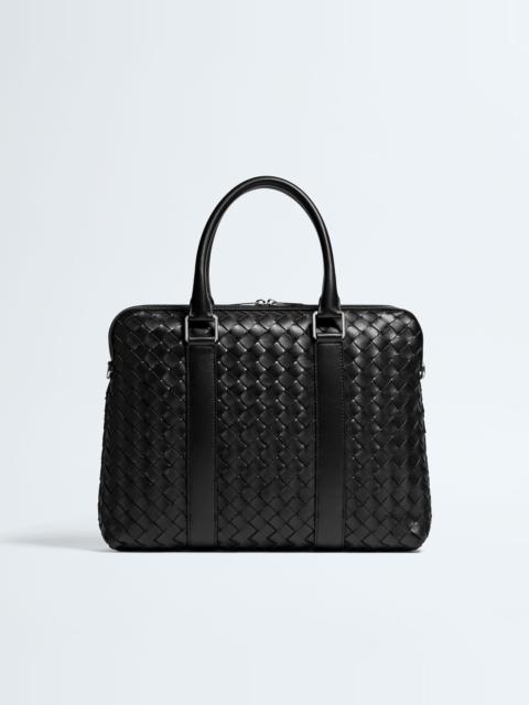 Bottega Veneta Slim Intrecciato Briefcase