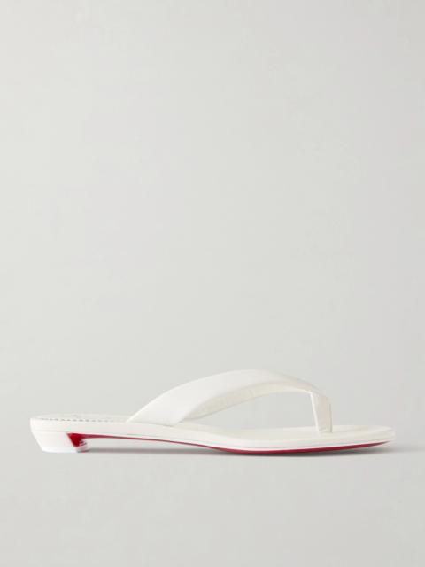 Christian Louboutin Miss Z Leather Thong Sandals