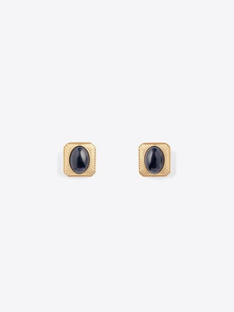 AREA GEMSTONE STUD EARRINGS