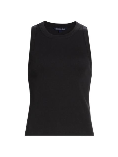 VERONICA BEARD Women's Jordyn Cotton-Blend Crop Tank - Black