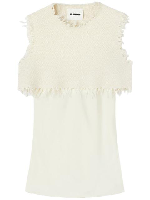 Jil Sander layered-design sleeveless top