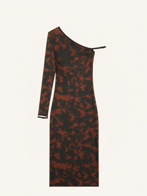 courrèges ONE SLEEVE TORTOISE LINGERIE DRESS