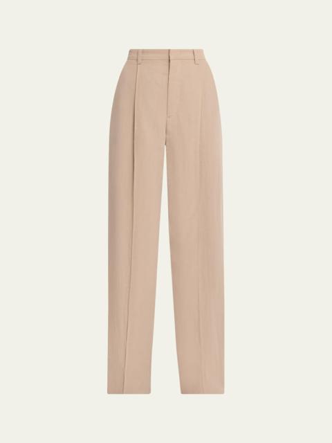 Vince Pleated High-Rise Pants