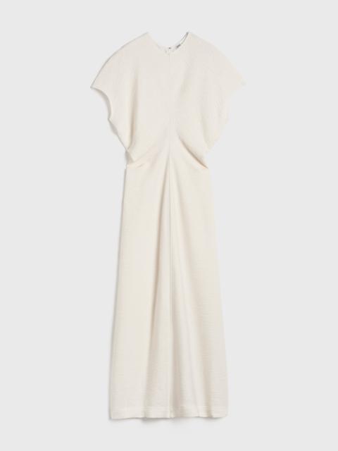 Totême Slouch waist crinkled dress cream