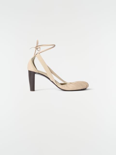 Lemaire 80 MM PEDILLE HEELED BALLERINAS IN GOAT LEATHER
