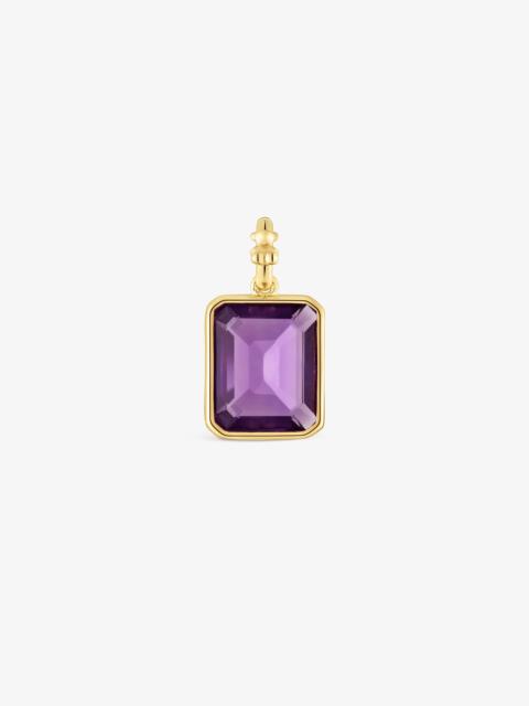 TOUS Small 18K gold vermeil Pendant with amethyst Medallions