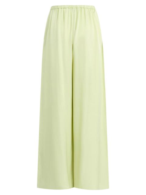 Favorite Daughter Women's The Everything Hammered-Satin Wide-Leg Pants - Green Tea