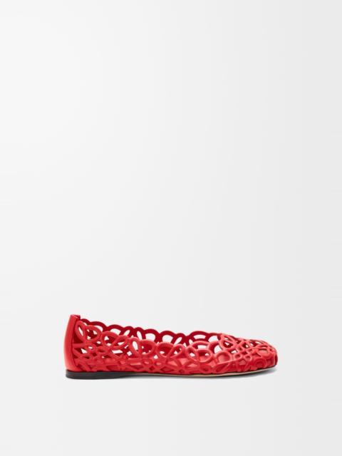 Loewe Petal Anagram ballerina in lambskin