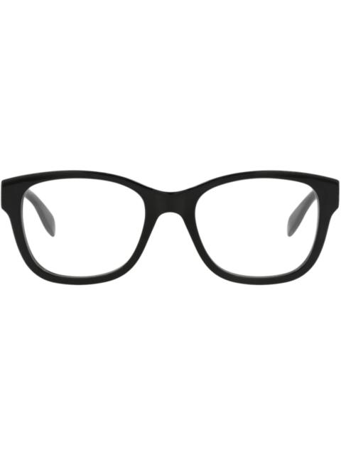 Alexander McQueen Alexander McQueen Square-Frame Acetate Optical Frames Black Black Transparent (AM0350O-30012328-002)