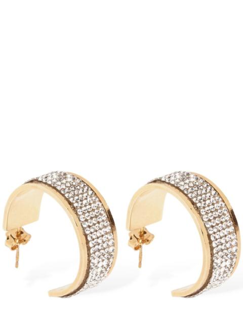 Astoria crystal hoop earrings