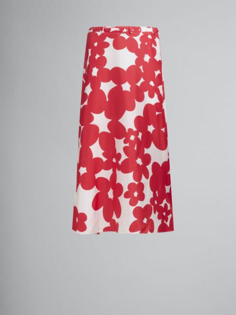【送料&関税込】Marni dillies Silk Midi Skirt Marni Dillies Midi Skirt | Black | FARFETCH GE