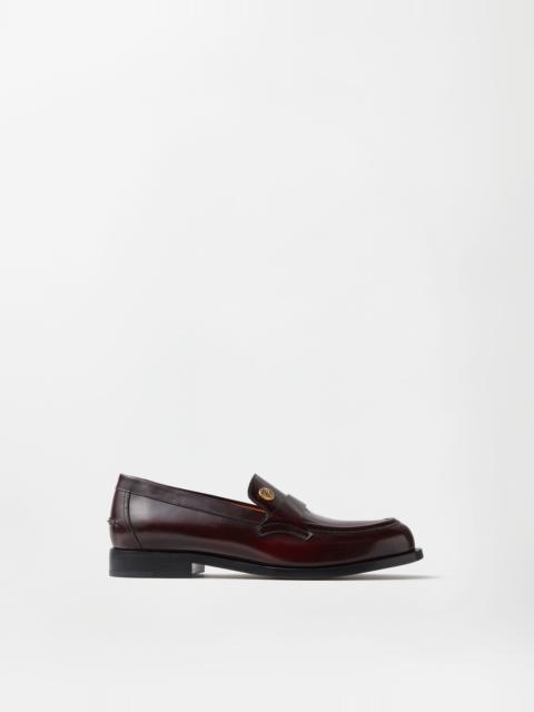 VERSACE Manu Leather Loafers