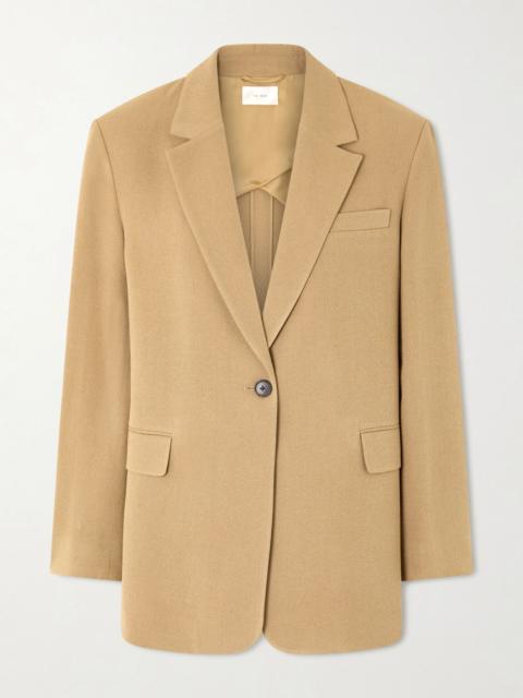 The Row Ezri silk blazer Beige