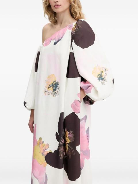 STINE GOYA off-shoulder floral print maxi dress