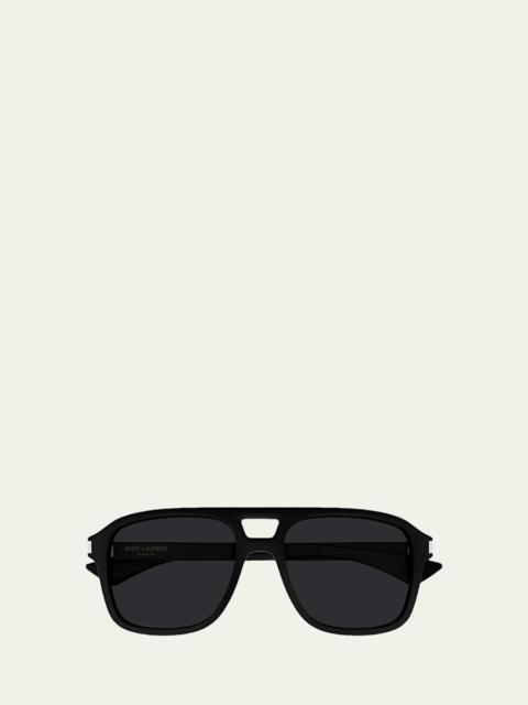 SAINT LAURENT Men's SL 881-001 Acetate Rectangle Sunglasses