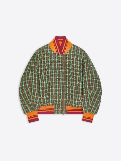 Dries Van Noten OVERSIZED SEERSUCKER BOMBER
