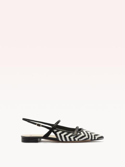 ALEXANDRE BIRMAN TITA RAFFIA ZIG FLAT BLACK