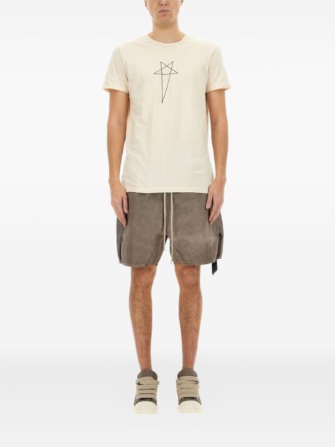 Rick Owens DRKSHDW zip frayed shorts