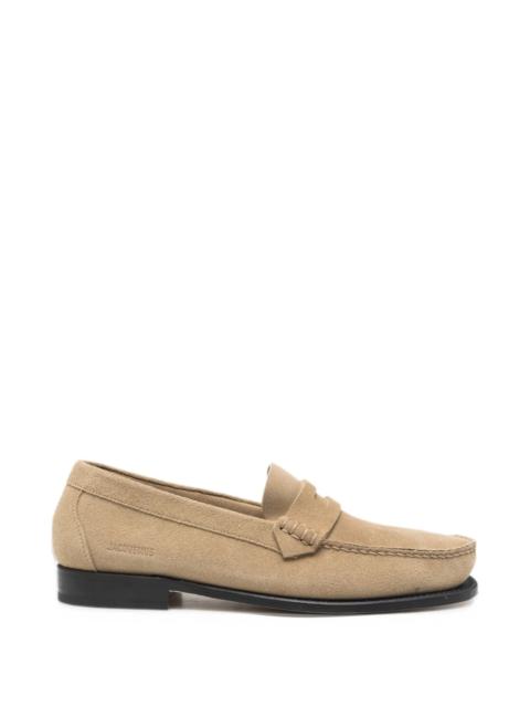 JACQUEMUS Jacquemus The Palmier Suede Loafers