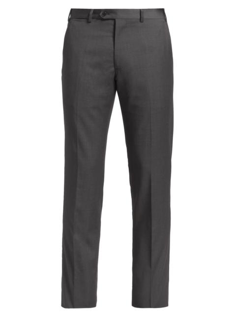 EMPORIO ARMANI Men's Virgin Wool Slim-Fit Pants - Grey