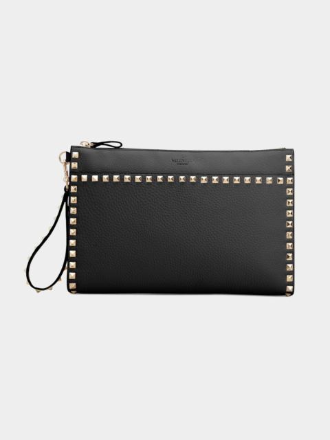 Valentino Rockstud Large Flat Pouch Wristlet