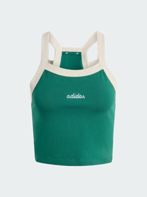 adidas Seasonal Essentials Colorpop Tank with Embroidered Graphic