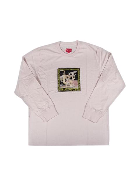 Supreme 대 최고의 에 그만큼 세계 long-sleeve t-Shirt '핑크 이름 *