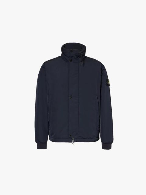 Brand-patch padded shell jacket