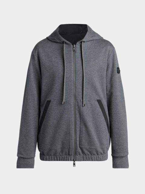 Moncler Men's Reversible Zip-Front Hooded Jacket