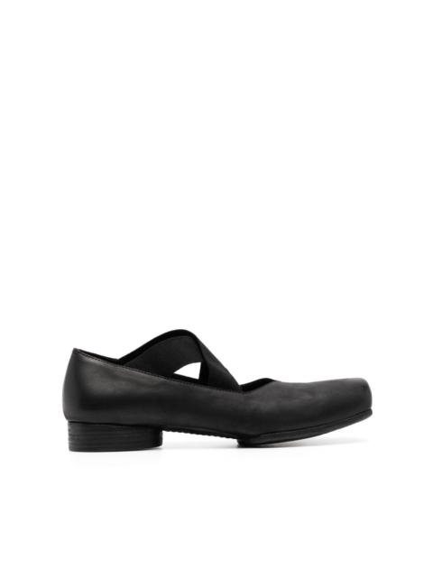 UMA WANG 23mm leather ballerina shoes