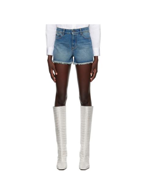 AMI Paris Blue Five Pockets Shorts