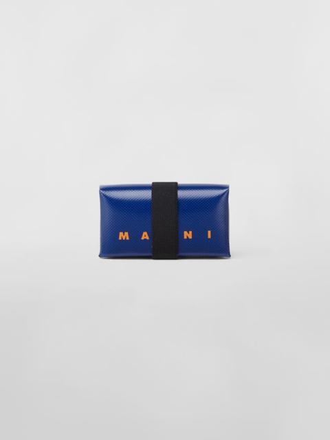 Marni PVC WALLET WITH BLUE ORIGAMI CONSTRUCTION