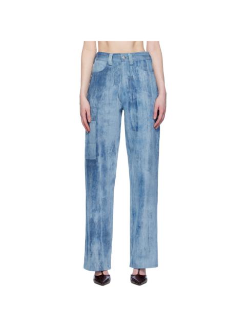 Elleme Blue Cargo Jeans