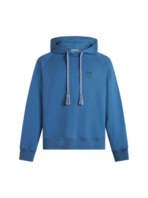 Etro Pegaso-embroidered drawstring hoodie