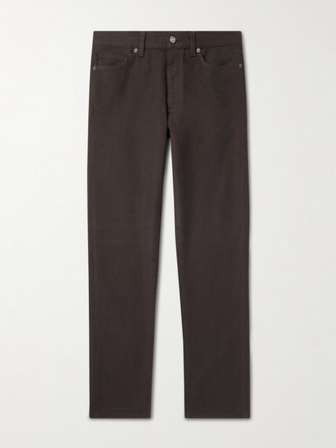 ZEGNA City Slim-Fit Tapered Cotton and Cashmere-Blend Trousers