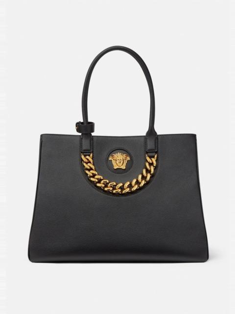 Versace La Medusa Lurex Cloquet Small Handbag