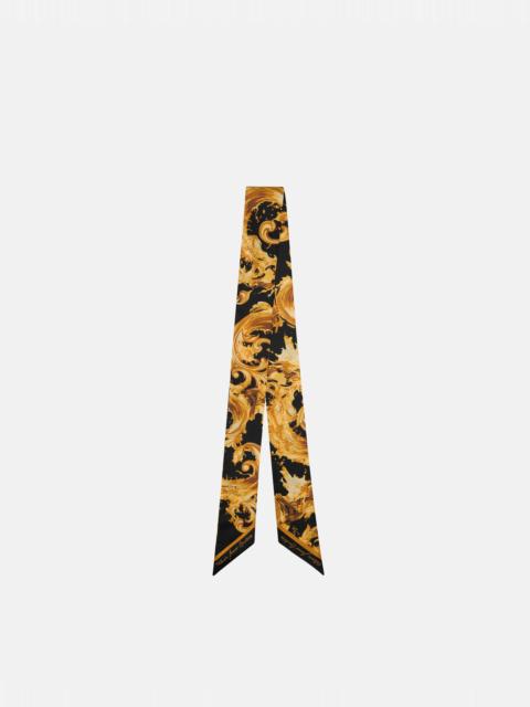 VERSACE JEANS COUTURE Printed Silk Twill Scarf Tie