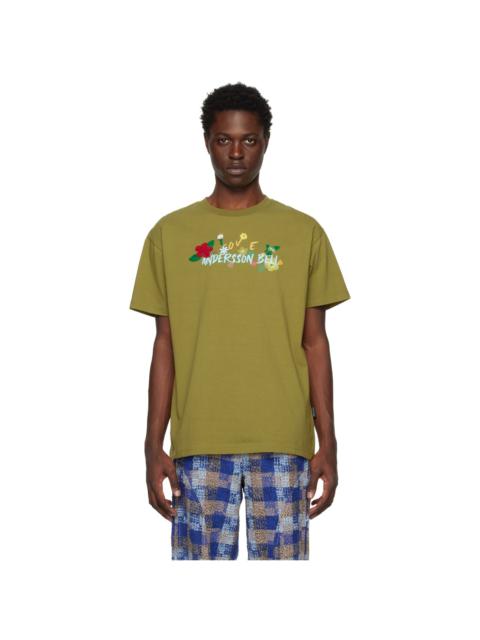 Andersson Bell SSENSE Exclusive Khaki T-Shirt