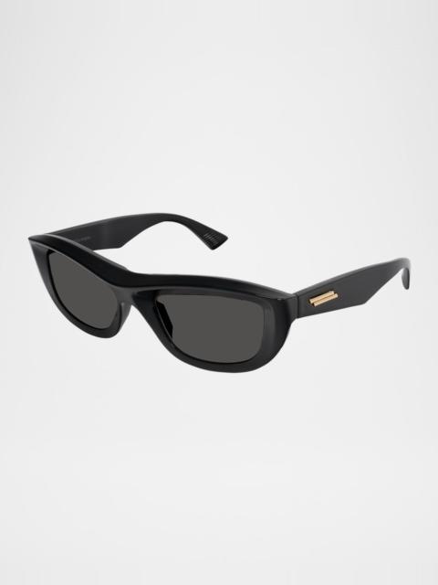 Bottega Veneta Ribbon Plastic Cat-Eye Sunglasses