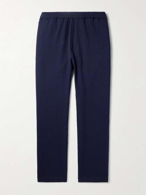 BARENA Riobarbo Straight-Leg Ribbed Virgin Wool-Blend Jersey Suit Trousers