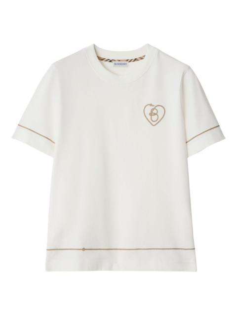 Burberry B Heart-logo cotton T-shirt