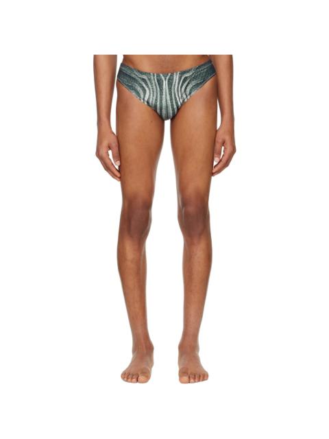 Jean Paul Gaultier Black 'The Spirale' Swim Briefs