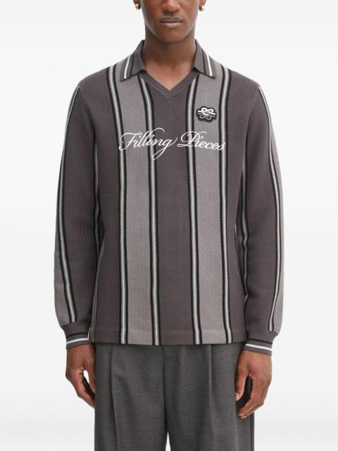 Filling Pieces striped v-neck sweater