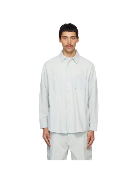 KENZO Blue Kenzo Paris Workwear Shirt