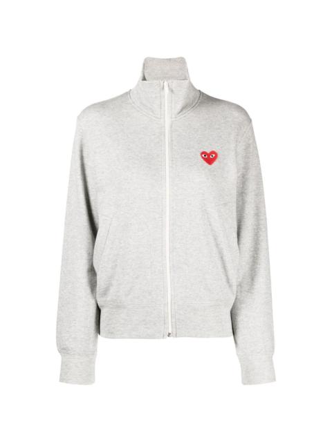 logo-print zip-up sweatshirt