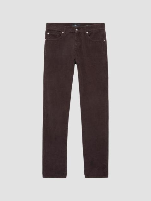 7 For All Mankind Men's Slimmy Corduroy Slim Straight Jeans - Smolder