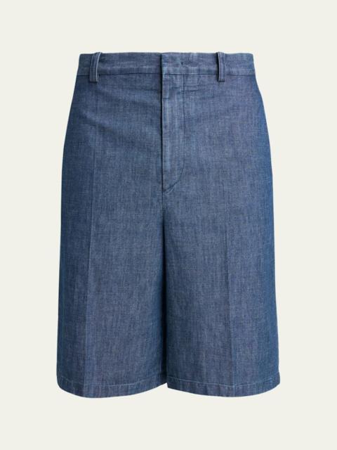 Jil Sander Men's Oversized-Fit Denim Bermuda Shorts