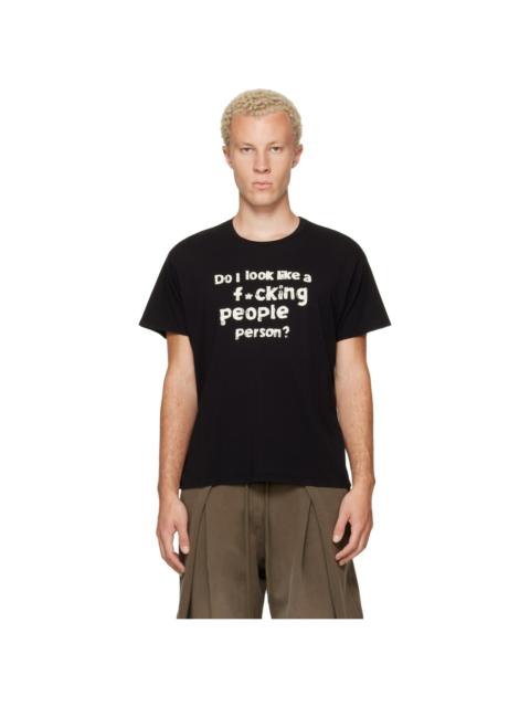 R13 Black Print 'People Person' Boy T-shirt
