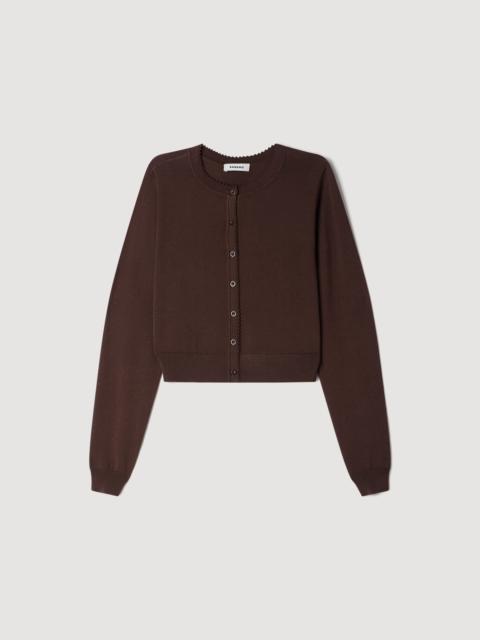 Sandro SHEER KNIT CARDIGAN