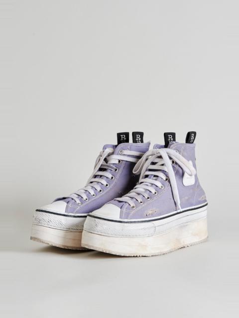 R13 COURTNEY PLATFORM HIGH TOP SNEAKER - LILAC